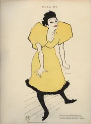 Drawing by Henri de Toulouse Lautrec representing 