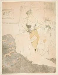 Woman Fastening a Corset, Passing Conquest, from the series Elles