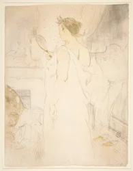 Woman with Hand Mirror, from the series Elles