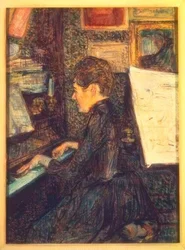 Mademoiselle Marie Dihau at the Piano