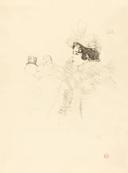 Miss May Belfort in the Irish and American Bar, rue Royale