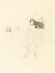 Miss May Belfort in the Irish and American Bar, rue Royale