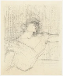 Portrait of Actress Yvette Guilbert in Dans la Glu (series title: Yvette Guilbert: English Series)