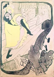 Poster Advertising Jane Avril at the Jardin de Paris (1893)