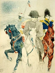 The History of Napoleon I rejected design of a poster to the book, 1895