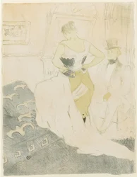 Woman Adjusting Her Corset, 1896