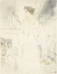 Woman at the Mirror—Mirror in Hand, plate six from Elles