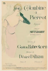 Yvette Guilbert, in Colombine to Pierrot