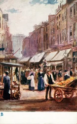 Old London: Clare Market, near the Strand