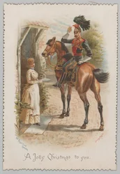 A toast to thee, fair damsel! A Jolly Christmas to you