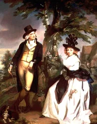 Portrait of a Lady Seated and Her Husband Standing