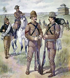 U.S. Army uniforms 1898-1900: Khaki field dress for enlisted men, after Henry Alexander Ogden