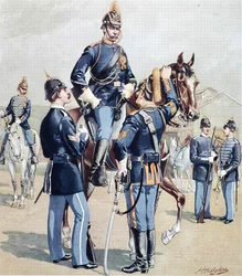 US Cavalry and Infantry, full dress