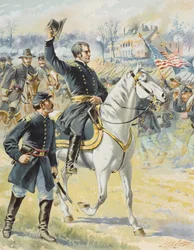 Major General Hooker at the Battle of Chancellorville, Virginia (3rd May 1863)