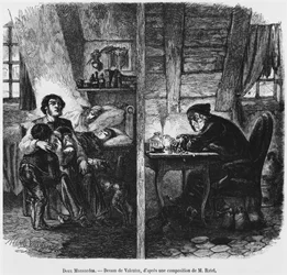 Two garrets, illustration from 