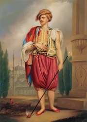 Portrait of Thomas Hope in Turkish Costume after William Beechey, Early 19th century