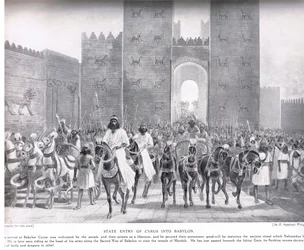 Entrance of Cyrus into Babylon, illustration from 