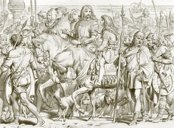 Hereward Enters the Consecrated Fortress of St Bertin