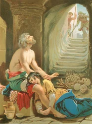 Despondency and His Daughter in Doubting Castle