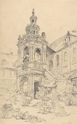 The Porch of the Halle of the Haute Vielle Tour, Rouen