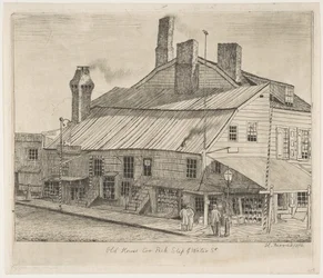 Old House, Corner of Peck Slip and Water Street