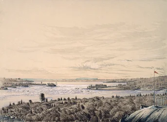 Sault de Ste. Marie between Lakes Huron and Superior, 1842