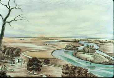 Tavern on the Illinois River, 1842