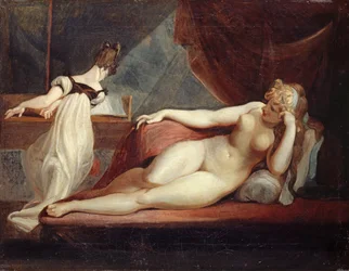 Reclining Nude and Woman at the Piano