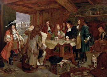 A Council of War - William, Prince of Orange and his Aides after Landing at Torbay