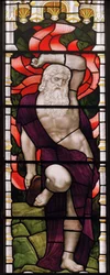 Evesham, All Saints, James Powell & Sons, Henry Holiday, Moses