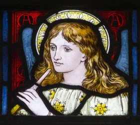 Kirkstall, St Stephen, Heaton Butler & Bayne, Henry Holiday, Head Of A Maiden