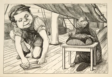 The Beaver kept looking the opposite way, from The Hunting of the Snark, an Agony in Eight Fits, by Lewis Carroll, pub. 1876