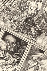 The Crew Was Complete. From The Hunting of the Snark by Lewis Carroll, 1874-1876