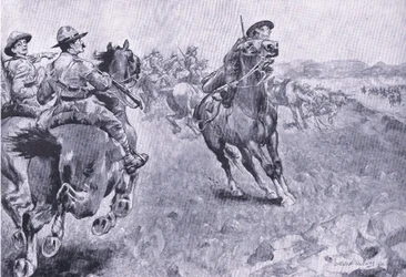 The Race for the Command of the Philips Town Road, from After Pretoria: The Guerilla War