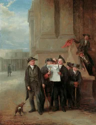 Naval Intelligence: Greenwich Pensioners Reading a Copy of The Times