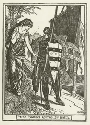 The Damsel warns Sir Balin