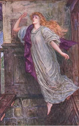 The death of Amy Robsort, the Countess of Leicester, illustration from 