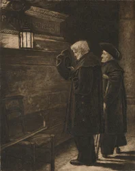Greenwich Pensioners at the Tomb of Nelson
