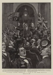 President Kruger Hammered, a Scene in the Stock Exchange