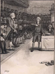 Scene in the Houses of Commons: Breach Between Burke and Fox AD 1791
