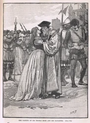 The Parting of Sir Thomas More and His Daughter 1534