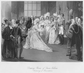 Drawing Room of Queen Victoria. Ceremony of Presentation