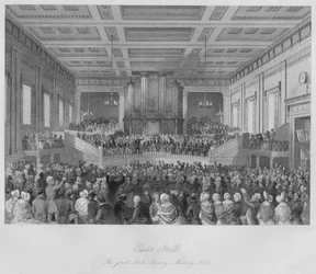 Exeter Hall. The great Anti-Slavery Meeting, 1841