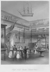 Royal Naval Museum, Somerset House, c1841