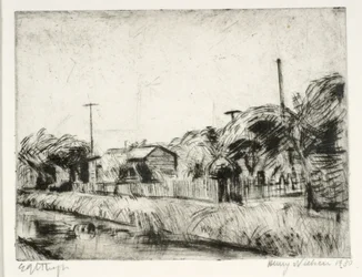 Allotment Gardens by the Canal