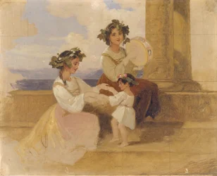 Peasant girls- Sorrento, c.1870
