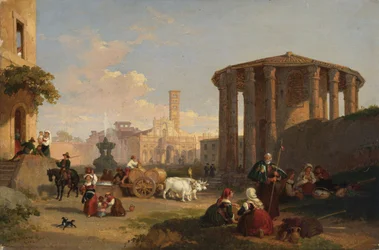 The Temple of Vesta, the Piazza di Bocca di Verita