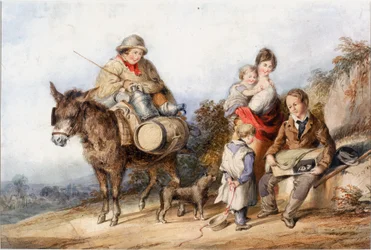 Milk Boy with Family Group