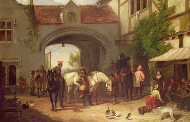 Scene Outside an Inn in Holland