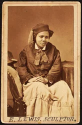 Carte de Visite of Edmonia Lewis, c.1870
